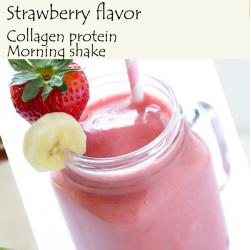 Bovine Collagen Protein Morning Shake (Strawberry Flavor)